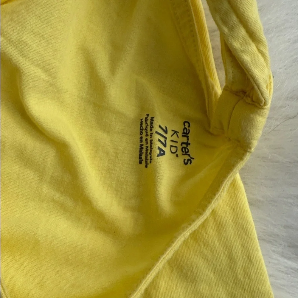 Carters Yellow Giraffe Print Kids Tank Top